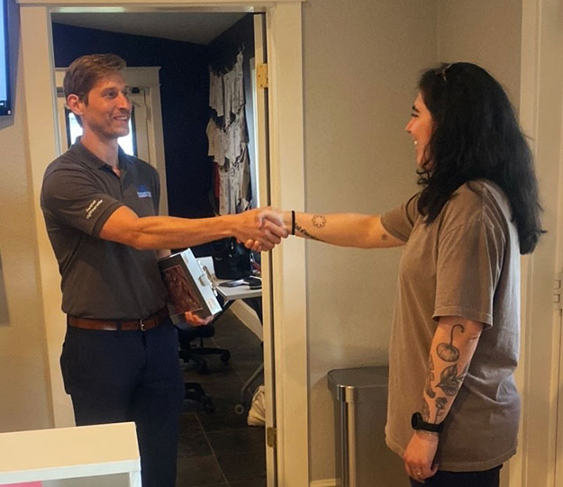 Discovery Flight arrival and welcome